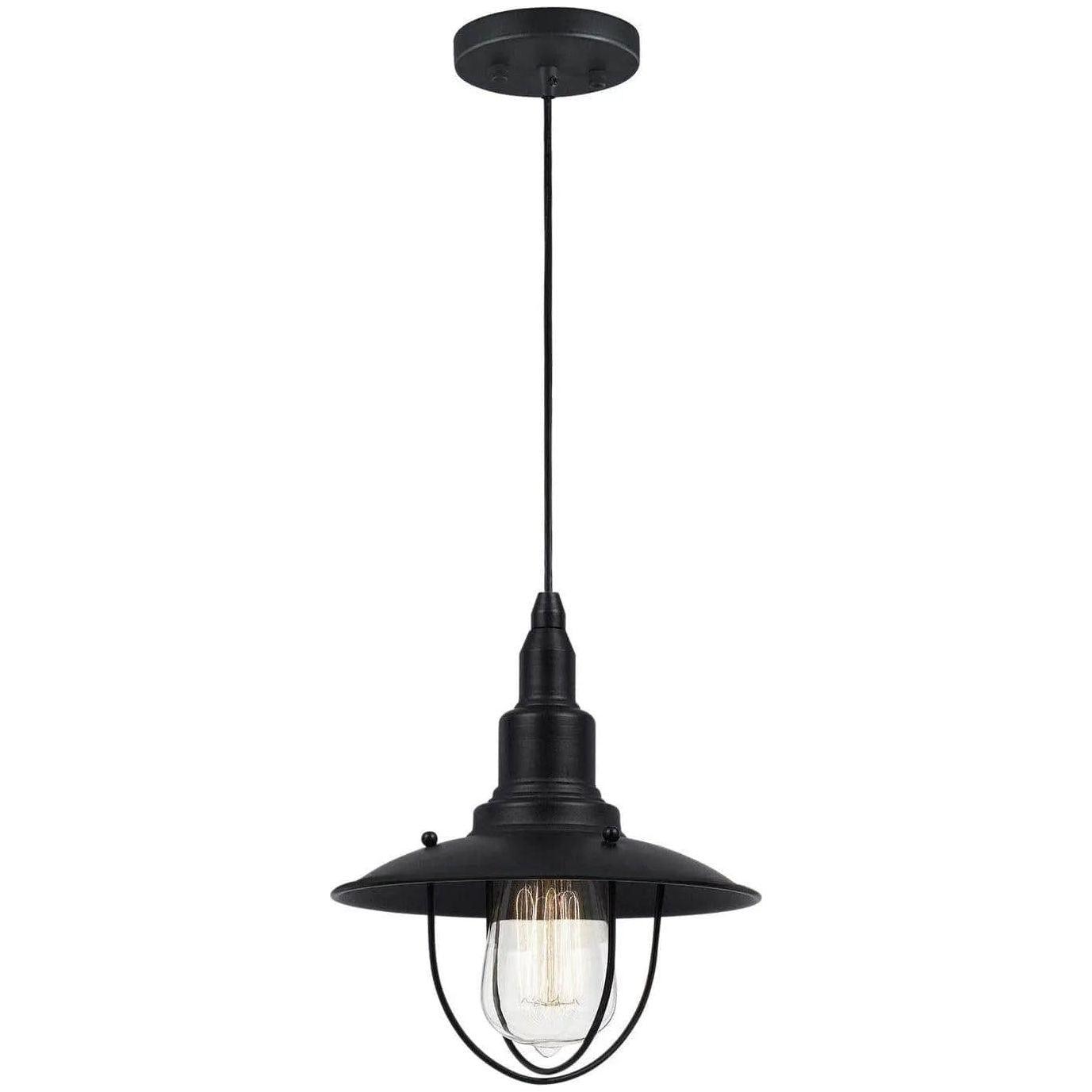 Matteo Lighting - Clarkson Series Caged Pendant - C54113MB - Canada Light Shop