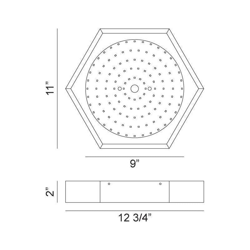 Matteo Lighting - Hexol Ceiling Mount - M12611OR - Canada Light Shop