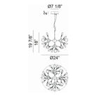 Matteo Lighting - Hydragea Bloom LED Pendant - C69820GL - Canada Light Shop
