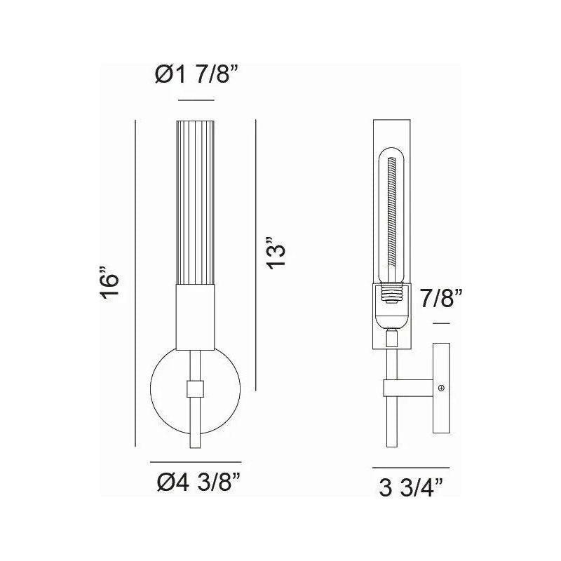 Matteo Lighting - Lumière Vanity - S04001AG - Canada Light Shop