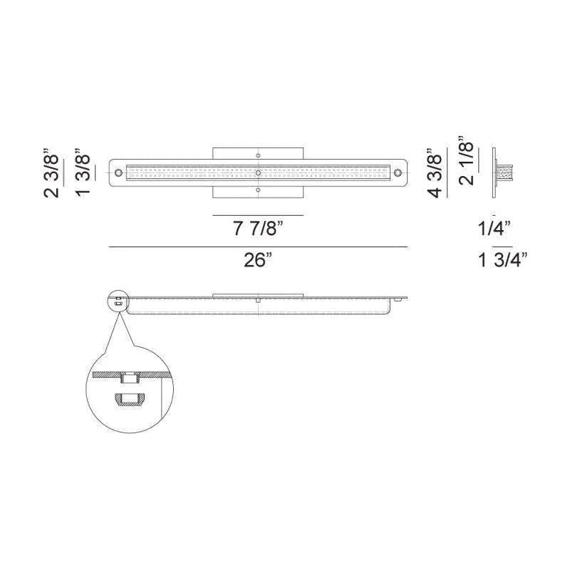 Matteo Lighting - Magdele LED Vanity - S01126AL - Canada Light Shop