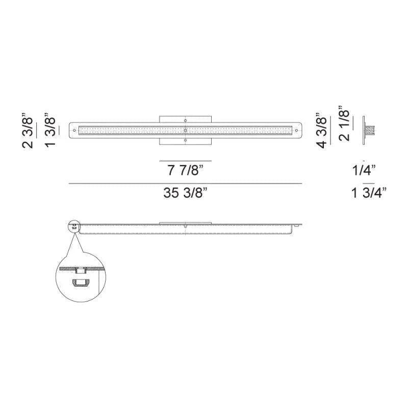 Matteo Lighting - Magdele LED Vanity - S01126AL - Canada Light Shop