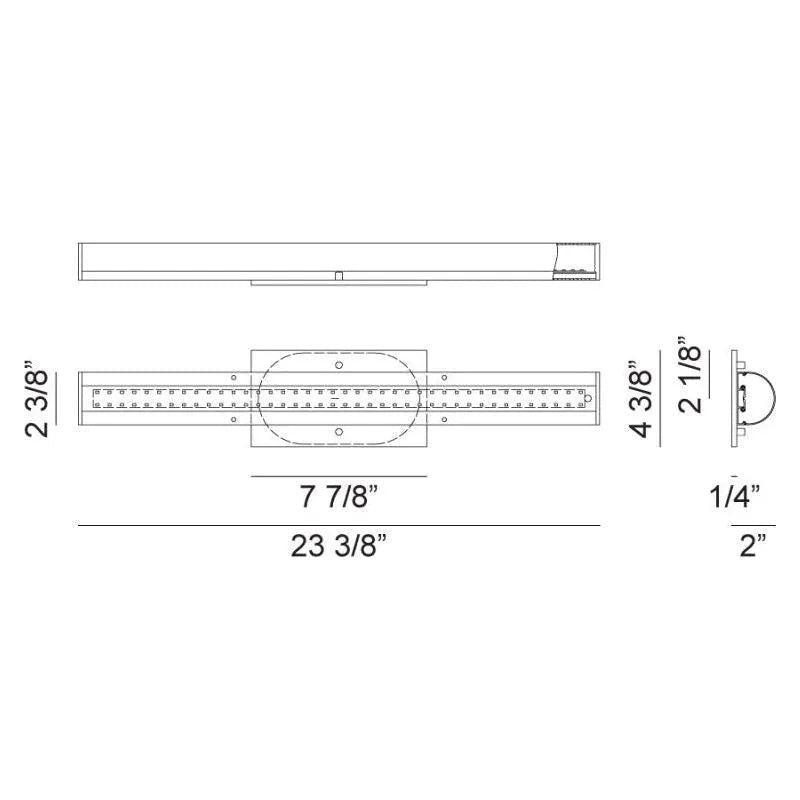 Matteo Lighting - Marquin LED Vanity - S05623GR - Canada Light Shop