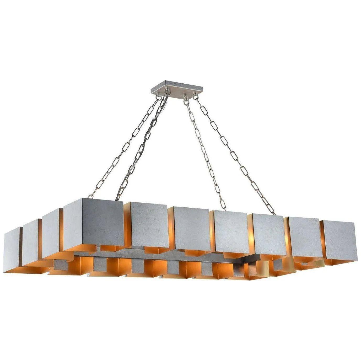 Matteo Lighting - Mattone Linear Chandelier - C59318SV - Canada Light Shop