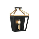 Matteo Lighting - Mavonshire Flush Wall Sconce - W67011BKAG - Canada Light Shop