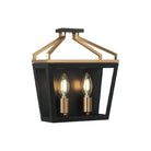 Matteo Lighting - Mavonshire Flush Wall Sconce - W67012BKAG - Canada Light Shop
