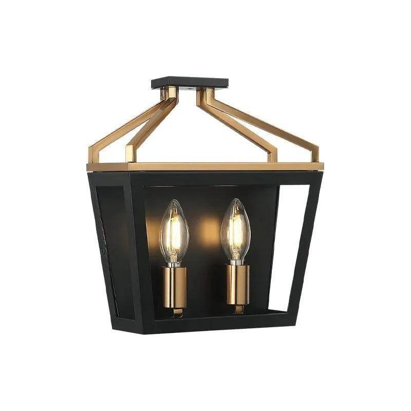 Matteo Lighting - Mavonshire Flush Wall Sconce - W67012BKAG - Canada Light Shop