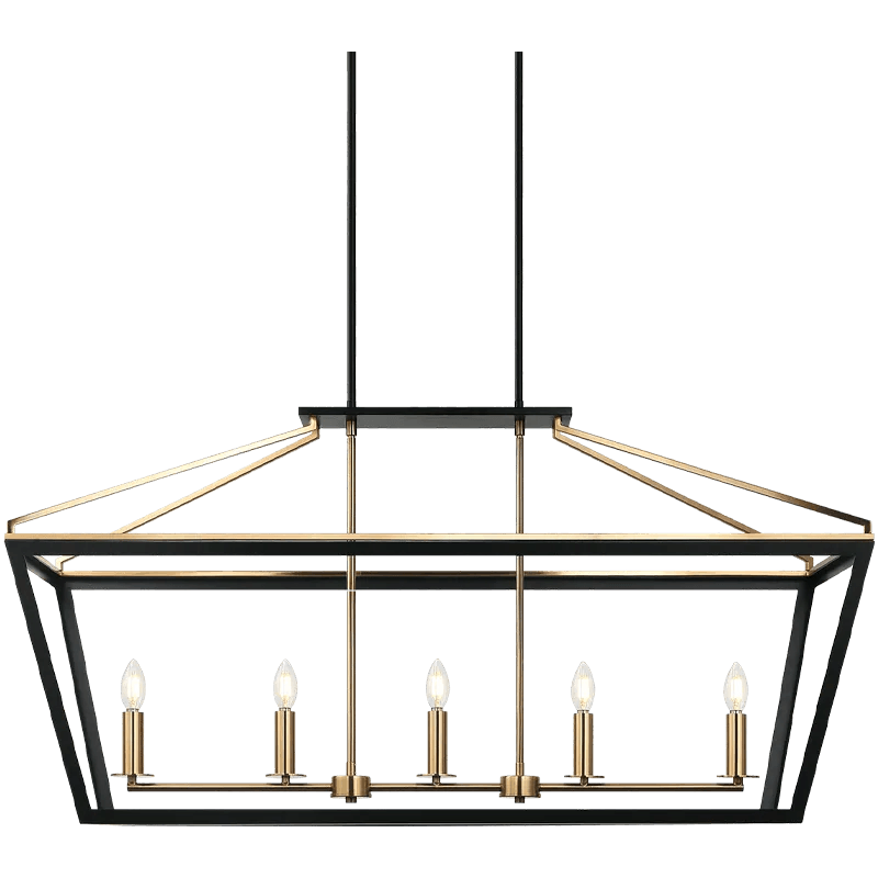 Matteo Lighting - Mavonshire Linear Suspension - C67005BKAG - Canada Light Shop