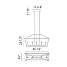 Matteo Lighting - Mavonshire Linear Suspension - C67005BKAG - Canada Light Shop