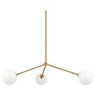 Matteo Lighting - Novo Triple Chandelier - C81703AGOP - Canada Light Shop