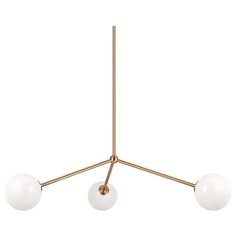 Matteo Lighting - Novo Triple Chandelier - C81703AGOP - Canada Light Shop