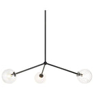 Matteo Lighting - Novo Triple Chandelier - C81703BKCL - Canada Light Shop