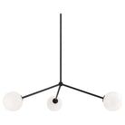 Matteo Lighting - Novo Triple Chandelier - C81703BKOP - Canada Light Shop