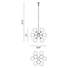 Matteo Lighting - Soleil Chandelier - C62812AGCL - Canada Light Shop