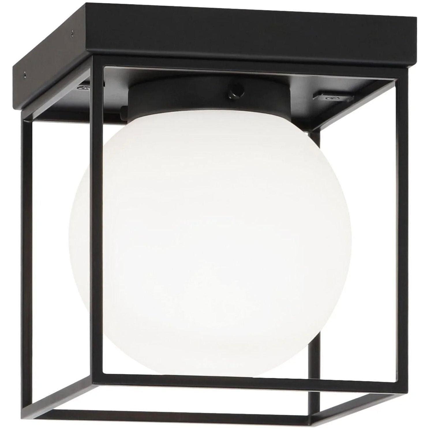 Matteo Lighting - Squircle Flush Mount - X03801BK - Canada Light Shop