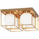Matteo Lighting - Squircle Flush Mount - X03804AG - Canada Light Shop