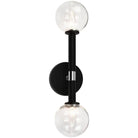 Matteo Lighting - Stellar Off-Center Wall Sconce - W75302BKCL - Canada Light Shop