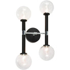 Matteo Lighting - Stellar Off-Center Wall Sconce - W75304BKCL - Canada Light Shop