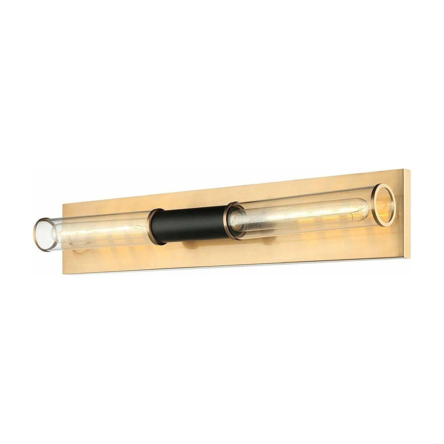 Matteo Lighting - Tubo Two Light Wall Sconce - W61202MBAG - Canada Light Shop
