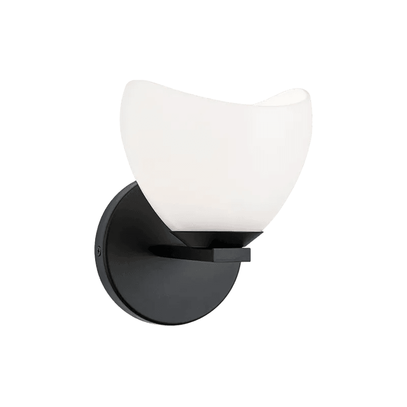 Matteo Lighting - Uptowne Single Wall Sconce - S04201BKOP - Canada Light Shop