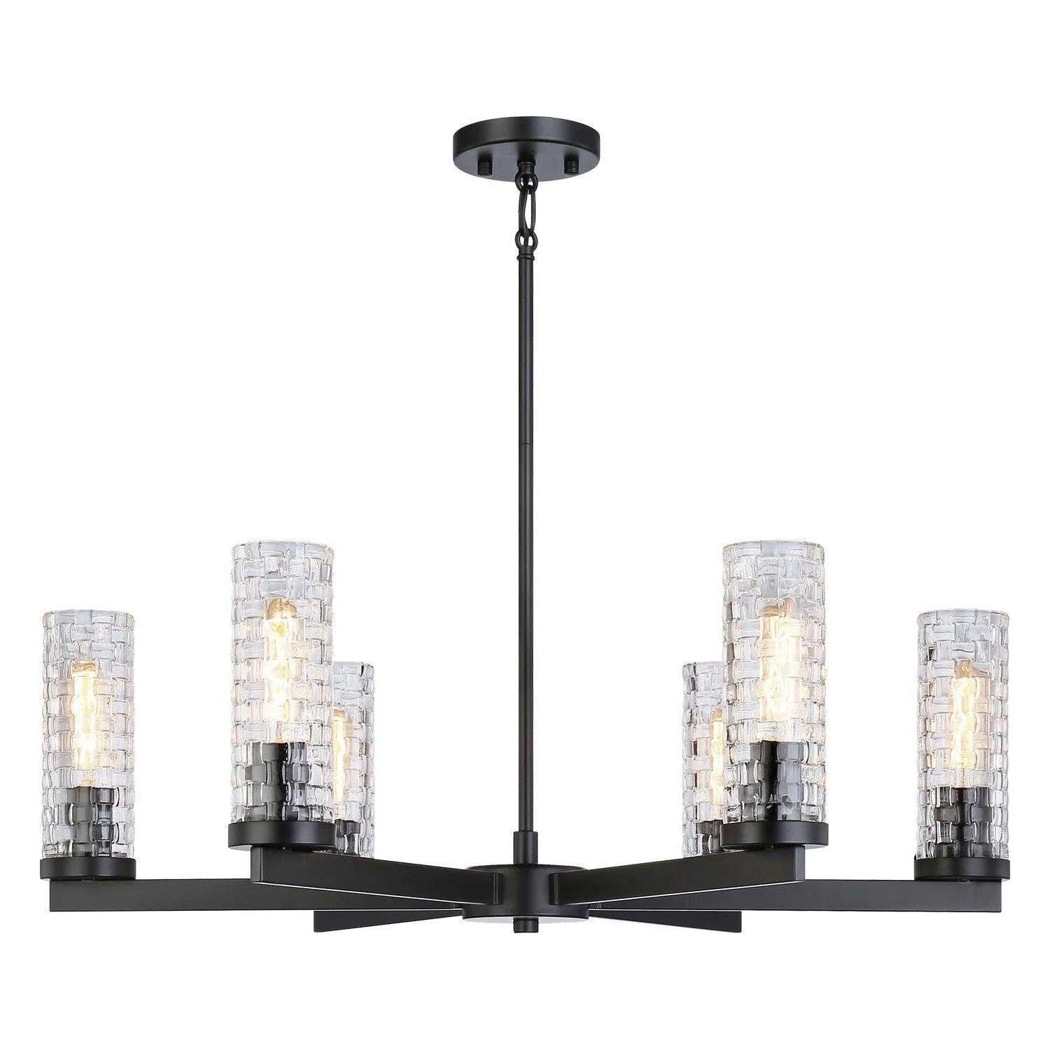 Matteo Lighting - Weaver Multi Light Pendant - C32106BK - Canada Light Shop
