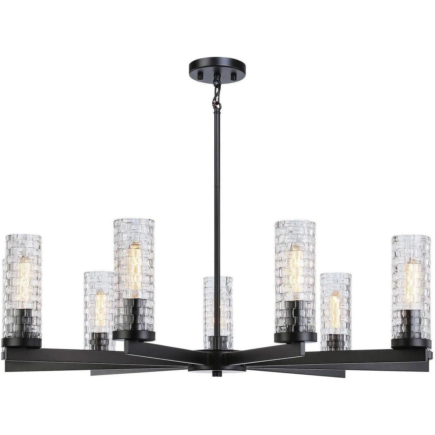 Matteo Lighting - Weaver Multi Light Pendant - C32109BK - Canada Light Shop