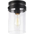 Matteo Lighting - Zale Flush Mount - X78401BK - Canada Light Shop