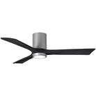 Matthews Fan Company - Irene 3 Hugger Ceiling Fan with Light Kit - IR3HLK-BN-BK-52 - Canada Light Shop