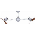 Matthews Fan Company - Italo Ventania Ceiling Fan, Damp Rated - IV-BN-WD-DAMP - Canada Light Shop