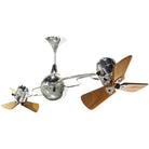 Matthews Fan Company - Italo Ventania Ceiling Fan, Damp Rated - IV-CR-WD-DAMP - Canada Light Shop