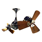 Matthews Fan Company - Italo Ventania Ceiling Fan - IV-BKN-WD - Canada Light Shop