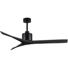 Matthews Fan Company - Mollywood Ceiling Fan - MW-BK-BK-60 - Canada Light Shop