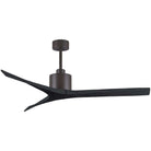 Matthews Fan Company - Mollywood Ceiling Fan - MW-TB-BK-60 - Canada Light Shop