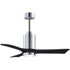 Matthews Fan Company - Patricia 3 Ceiling Fan - PA3-CR-BK-42 - Canada Light Shop
