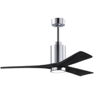 Matthews Fan Company - Patricia 3 Ceiling Fan - PA3-CR-BK-52 - Canada Light Shop