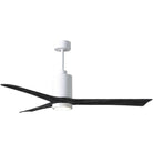 Matthews Fan Company - Patricia 3 Ceiling Fan - PA3-WH-BK-60 - Canada Light Shop