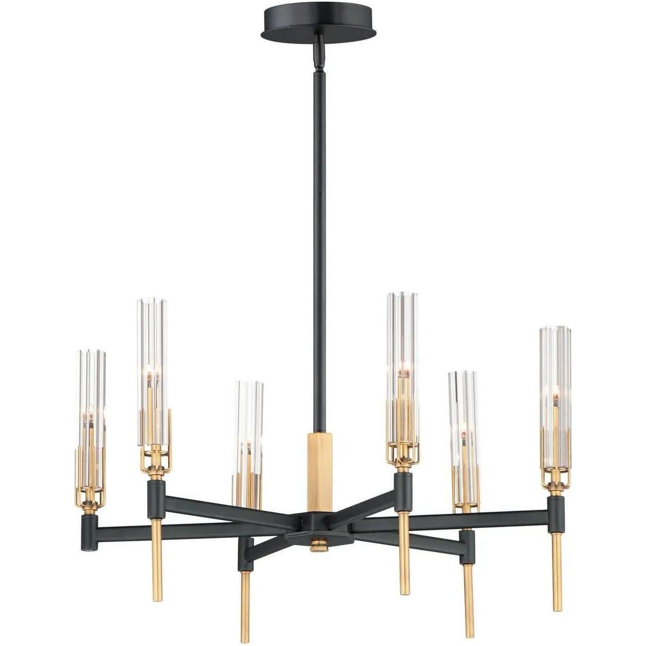 Maxim Lighting - Flambeau LED Chandelier - 16125CLBKAB - Canada Light Shop