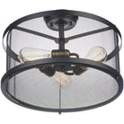 Maxim Lighting - Palladium Semi-Flush Mount - 20110BKNAB - Canada Light Shop