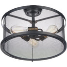 Maxim Lighting - Palladium Semi-Flush Mount - 20110BKNAB/BUI - Canada Light Shop