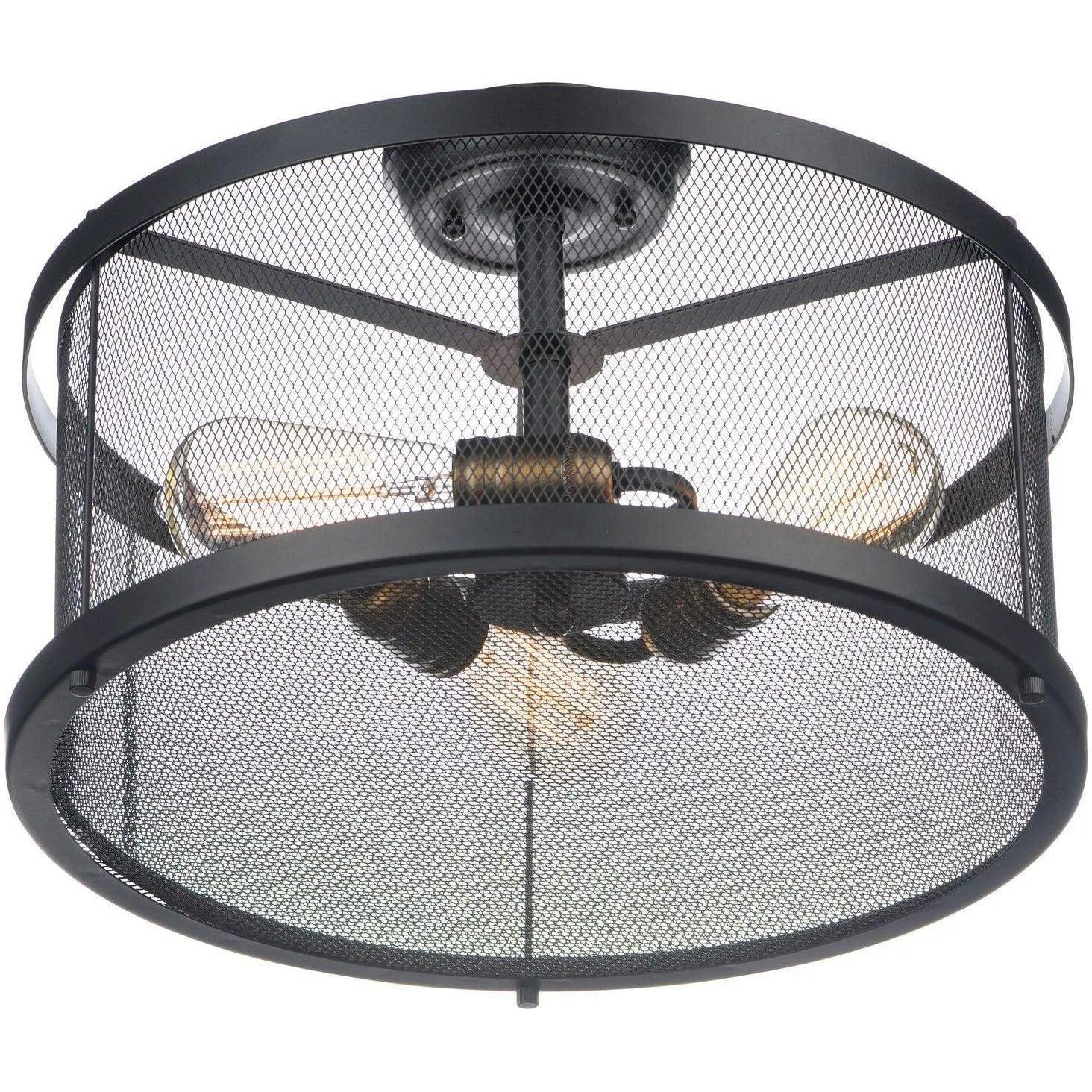 Maxim Lighting - Palladium Semi-Flush Mount - 20110BKNAB/BUI - Canada Light Shop