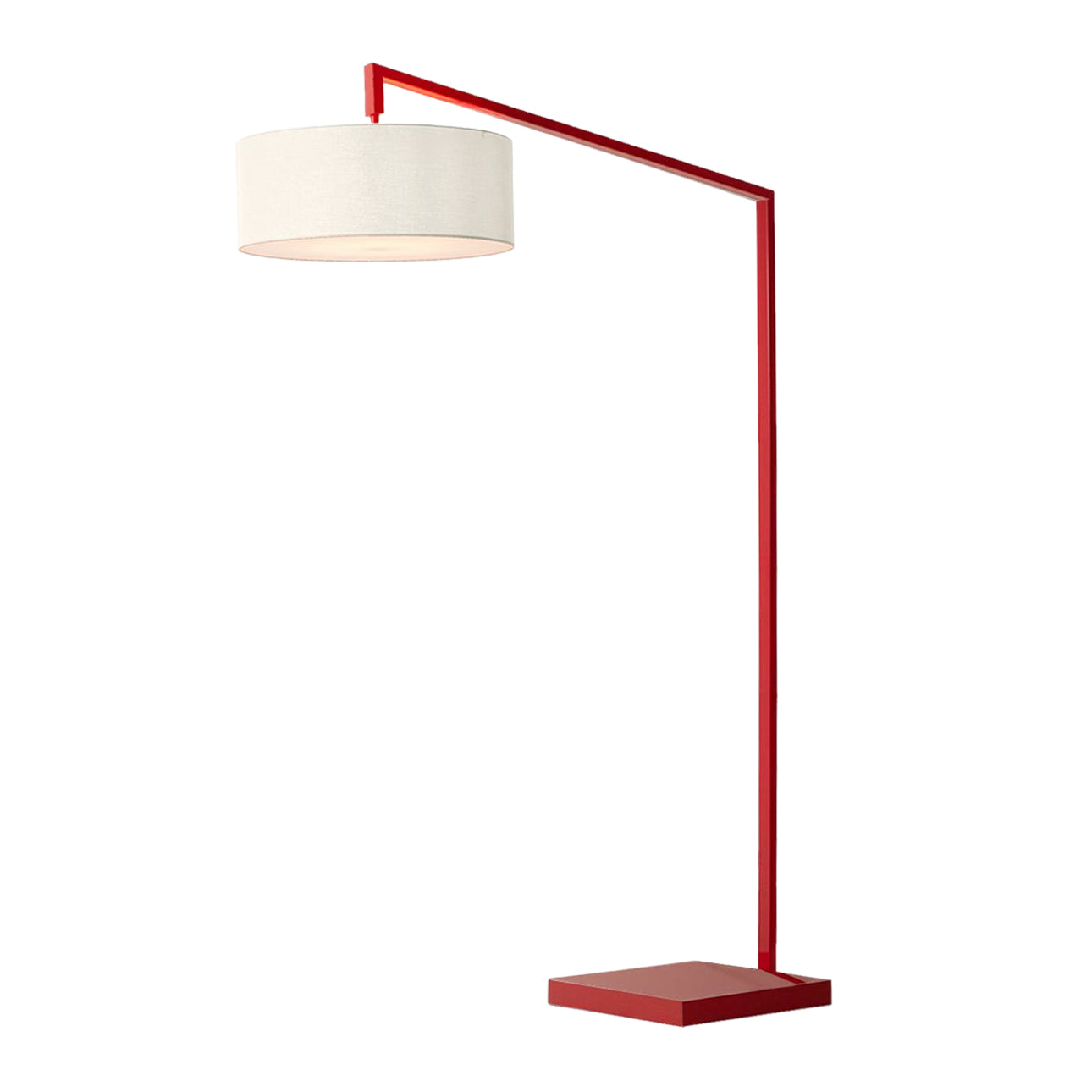 Nova of California 2110929WH Stretch 1-Light Chairside Arc Lamp in Crimson Red