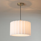Nova of California 3111802WB Scalloped Pendant Light in Wb
