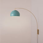 Nova of California 2113836BL Half Dome Wall Mounted Arc Lamp in Satin Nickel (6BL)