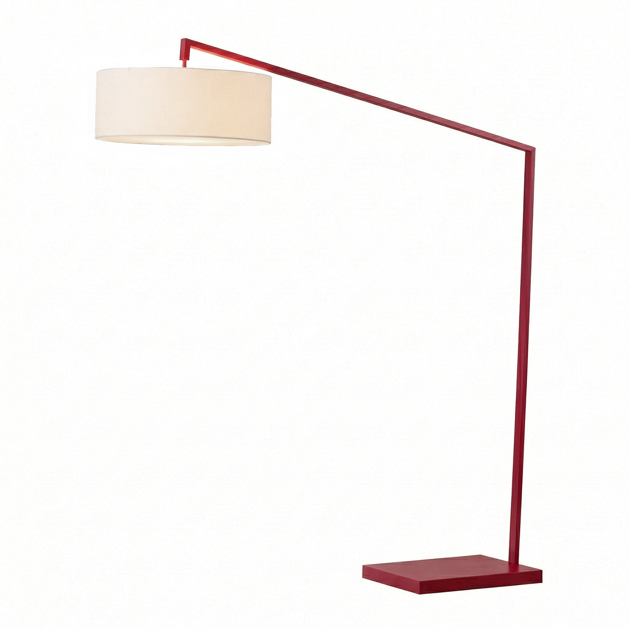 Nova of California 2110925WH Stretch 1-Light Arc Lamp in Crimson Red