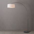 Nova of California 2110820WH Float 1-Light Arc Lamp in Black Nickel / Black