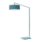 Nova of California 2110930BL Stretch 1-Light Chairside Arc Lamp in Pool Blue