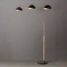 Nova of California 2311017 Luna Bella 3-Light Arc Floor Lamp in Weathered Brass
