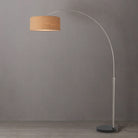 Nova of California 2110819BU Float 1-Light Arc Lamp in Satin Nickel / Black