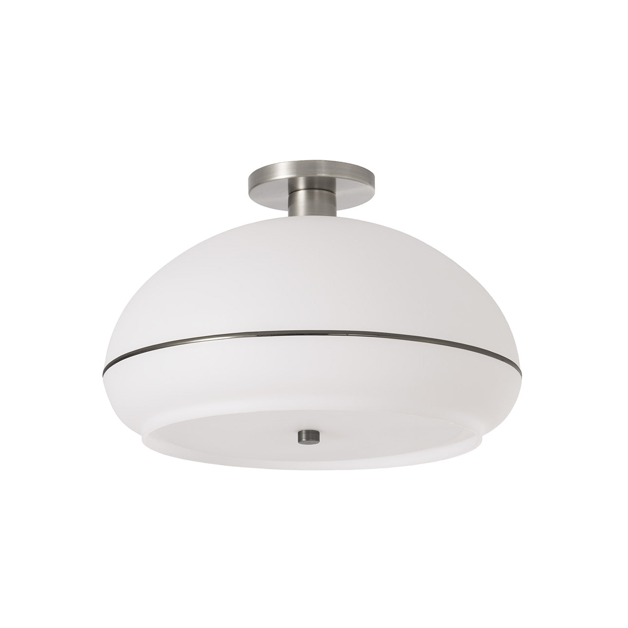 Nova of California 2115842BKN Morelli Flush Mount in Satin Nickel