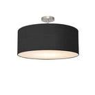 Nova of California 2110844BK Stretch Semi-Flush Mount in Satin Nickel